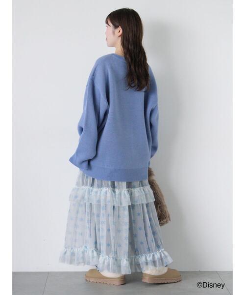 ehka sopo（エヘカソポ）の「【Disney】アナと雪の女王/シアーフリルスカート（スカート・レディース・サックスブルー/オフホワイト・F）」の18枚目の写真
