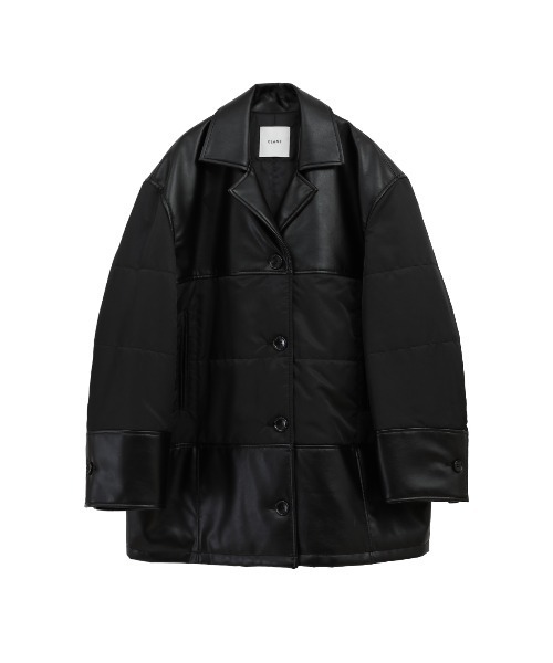 CLANE LEATHER SWITCHING OVER JACKET タグ付き セール】LEATHER SWITCHING OVER JACKET（カバーオール）｜CLANE