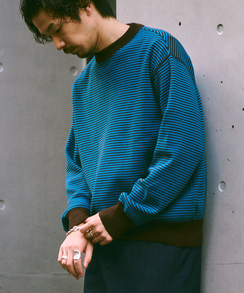 ROYAL MER(ロワイヤルメール)の「ROYAL MER / ロワイヤル メール SOAN(ニット/セーター・メンズ・ブラウン/ベージュ/ネイビー・LARGE/MEDIUM)」の6枚目の写真