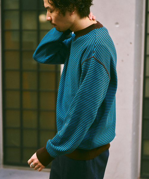 ROYAL MER(ロワイヤルメール)の「ROYAL MER / ロワイヤル メール SOAN(ニット/セーター・メンズ・ブラウン/ベージュ/ネイビー・LARGE/MEDIUM)」の8枚目の写真