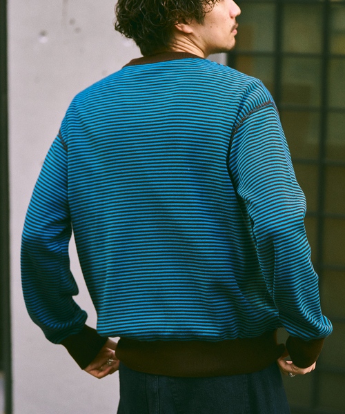 ROYAL MER(ロワイヤルメール)の「ROYAL MER / ロワイヤル メール SOAN(ニット/セーター・メンズ・ブラウン/ベージュ/ネイビー・LARGE/MEDIUM)」の4枚目の写真