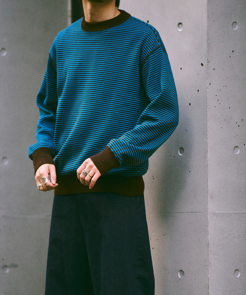 ROYAL MER(ロワイヤルメール)の「ROYAL MER / ロワイヤル メール SOAN(ニット/セーター・メンズ・ブラウン/ベージュ/ネイビー・LARGE/MEDIUM)」の13枚目の写真