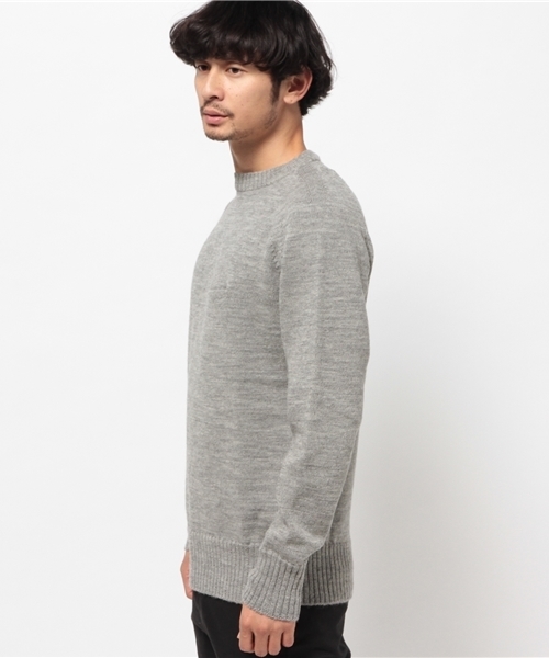NECESSARY or UNNECESSARY(ネセサリーオアアンネセサリー)の「【NECESSARY or UNNECESSARY】THREE DIMANSIONAL KNIT(ニット/セーター・メンズ・グレー/ブルー/ネイビー/イエロー/マスタード/サックスブルー・MEDIUM/LARGE)」の7枚目の写真