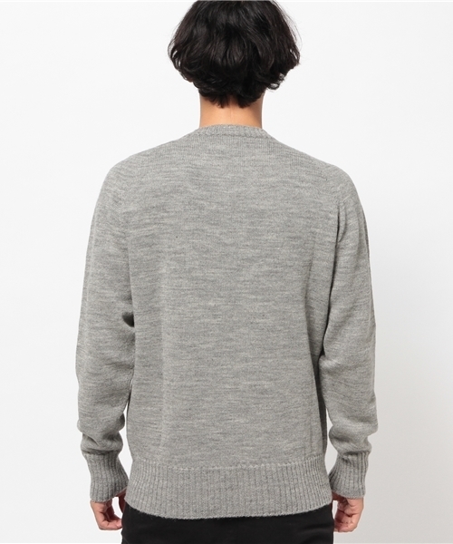 NECESSARY or UNNECESSARY(ネセサリーオアアンネセサリー)の「【NECESSARY or UNNECESSARY】THREE DIMANSIONAL KNIT(ニット/セーター・メンズ・グレー/ブルー/ネイビー/イエロー/マスタード/サックスブルー・MEDIUM/LARGE)」の8枚目の写真