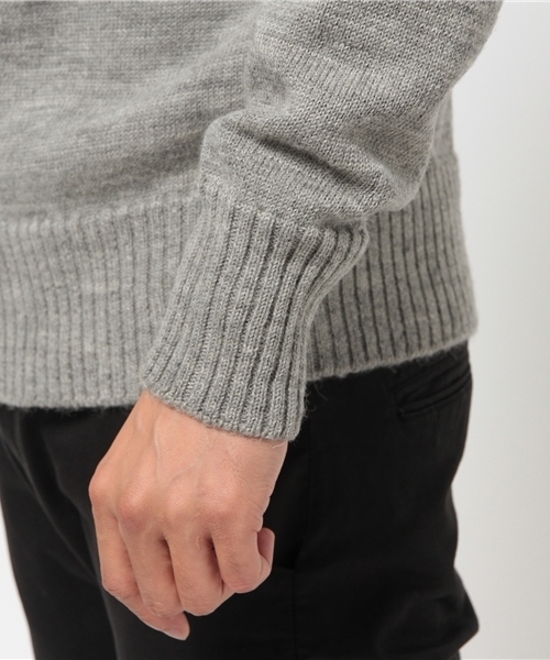 NECESSARY or UNNECESSARY(ネセサリーオアアンネセサリー)の「【NECESSARY or UNNECESSARY】THREE DIMANSIONAL KNIT(ニット/セーター・メンズ・グレー/ブルー/ネイビー/イエロー/マスタード/サックスブルー・MEDIUM/LARGE)」の10枚目の写真