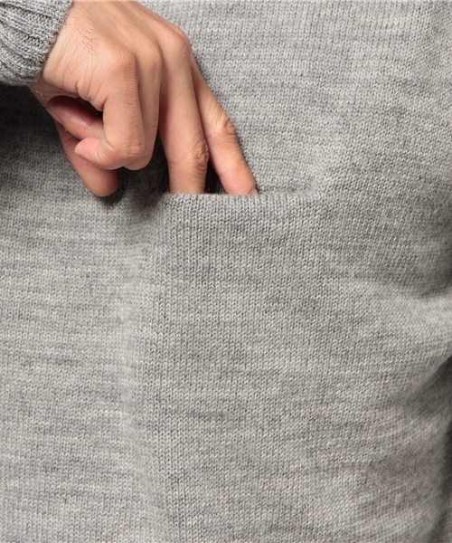 NECESSARY or UNNECESSARY(ネセサリーオアアンネセサリー)の「【NECESSARY or UNNECESSARY】THREE DIMANSIONAL KNIT(ニット/セーター・メンズ・グレー/ブルー/ネイビー/イエロー/マスタード/サックスブルー・MEDIUM/LARGE)」の12枚目の写真