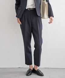 【洗濯機で洗える／セットアップ対応】ウォッシャブルテーパードパンツ