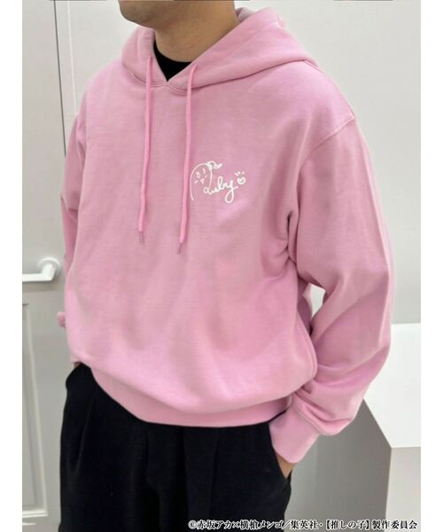MERCURYDUO(マーキュリーデュオ)の「TVアニメ【推しの子】裏起毛シルエットプリントパーカー(パーカー・レディース・ベビーピンク/ピンク/アイボリー/ブラック・LARGE/X-LARGE)」の17枚目の写真
