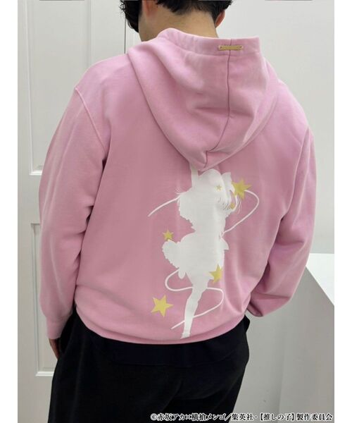 MERCURYDUO(マーキュリーデュオ)の「TVアニメ【推しの子】裏起毛シルエットプリントパーカー(パーカー・レディース・ベビーピンク/ピンク/アイボリー/ブラック・LARGE/X-LARGE)」の19枚目の写真