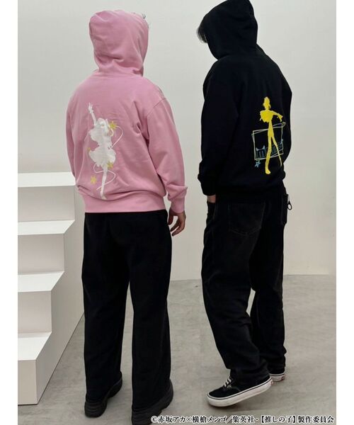MERCURYDUO(マーキュリーデュオ)の「TVアニメ【推しの子】裏起毛シルエットプリントパーカー(パーカー・レディース・ベビーピンク/ピンク/アイボリー/ブラック・LARGE/X-LARGE)」の20枚目の写真