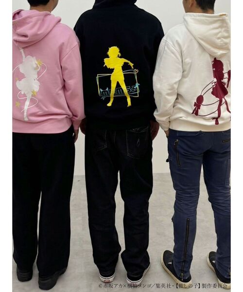 MERCURYDUO(マーキュリーデュオ)の「TVアニメ【推しの子】裏起毛シルエットプリントパーカー(パーカー・レディース・ベビーピンク/ピンク/アイボリー/ブラック・LARGE/X-LARGE)」の21枚目の写真