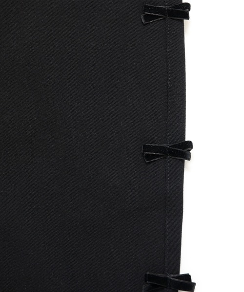 MERAKI(メラキ)の「リボンスキニーパンツ(その他パンツ・レディース・ブラック・S/M/L)」の2枚目の写真