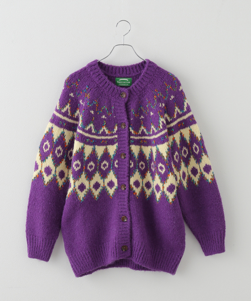 GREEN BUTTER/グリーンバター】Alpaca Nordic Cardigan