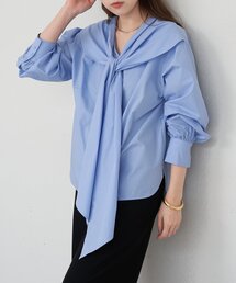 《１枚で主役になる》2WAYボウタイブラウス