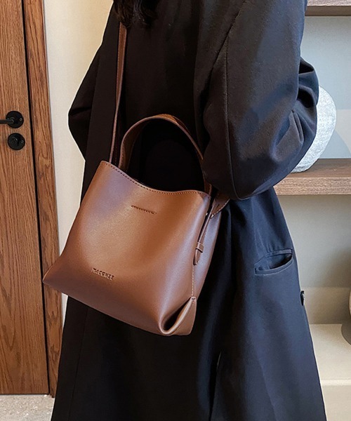 Miniministore(ミニミニストア)の「ショルダーバッグ 2wayバケットバッグ(ショルダーバッグ・レディース・ブラック/ベージュ/オフホワイト/キャメル/ブラウン・FREE)」の5枚目の写真