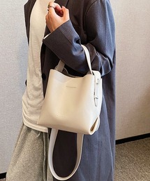 ショルダーバッグ 2wayバケットバッグ