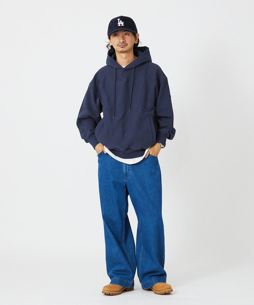 JOURNAL STANDARD relume（ジャーナルスタンダード　レリューム）の「ヘビーウエイト ブラッシュ パーカー（パーカー・メンズ・ライトグレー/ネイビー/ブラック系その他・MEDIUM/LARGE）」の8枚目の写真