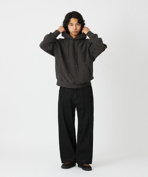 JOURNAL STANDARD relume（ジャーナルスタンダード　レリューム）の「ヘビーウエイト ブラッシュ パーカー（パーカー・メンズ・ライトグレー/ネイビー/ブラック系その他・MEDIUM/LARGE）」の9枚目の写真