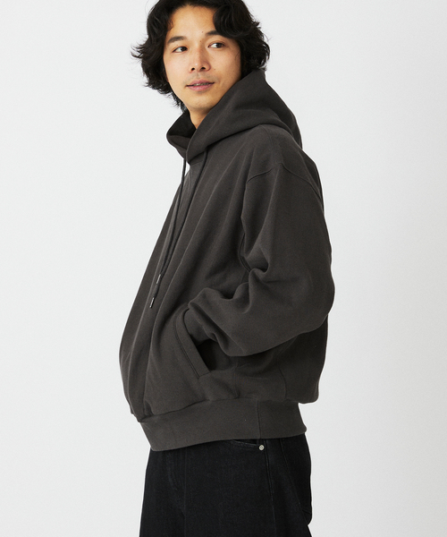 JOURNAL STANDARD relume（ジャーナルスタンダード　レリューム）の「ヘビーウエイト ブラッシュ パーカー（パーカー・メンズ・ライトグレー/ネイビー/ブラック系その他・MEDIUM/LARGE）」の13枚目の写真