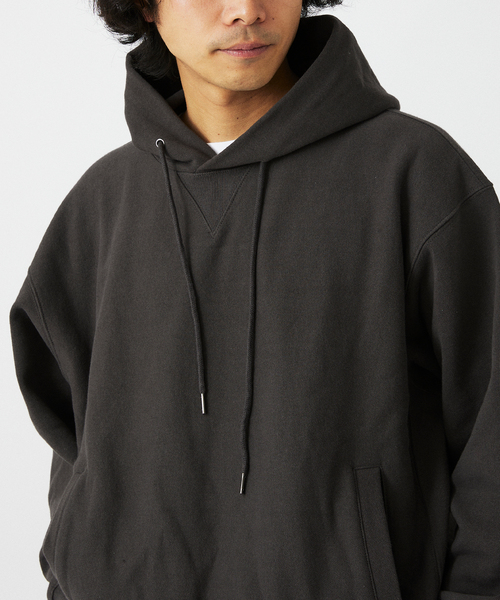 JOURNAL STANDARD relume（ジャーナルスタンダード　レリューム）の「ヘビーウエイト ブラッシュ パーカー（パーカー・メンズ・ライトグレー/ネイビー/ブラック系その他・MEDIUM/LARGE）」の14枚目の写真