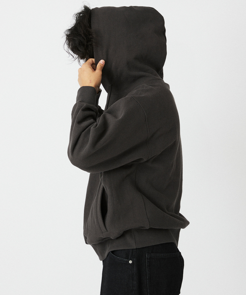 JOURNAL STANDARD relume（ジャーナルスタンダード　レリューム）の「ヘビーウエイト ブラッシュ パーカー（パーカー・メンズ・ライトグレー/ネイビー/ブラック系その他・MEDIUM/LARGE）」の17枚目の写真