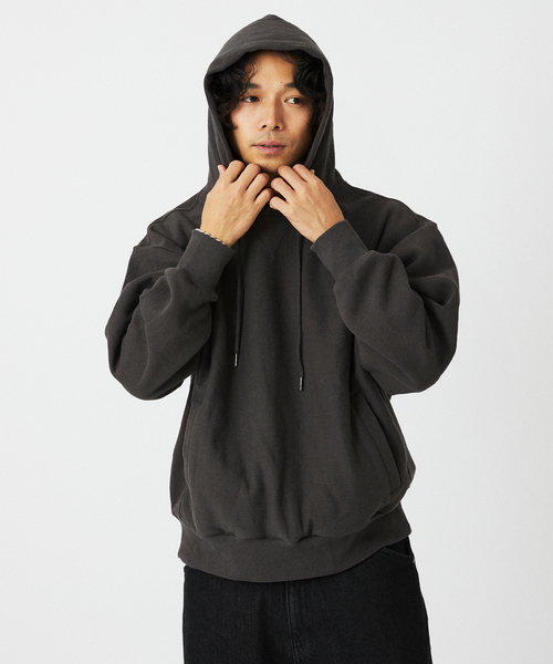 JOURNAL STANDARD relume（ジャーナルスタンダード　レリューム）の「ヘビーウエイト ブラッシュ パーカー（パーカー・メンズ・ライトグレー/ネイビー/ブラック系その他・MEDIUM/LARGE）」の18枚目の写真