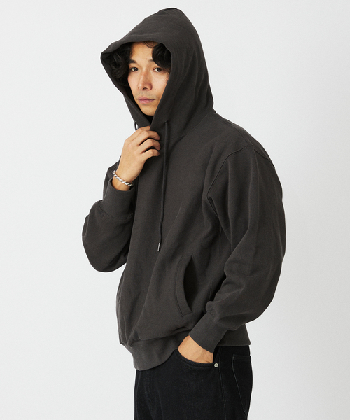 JOURNAL STANDARD relume（ジャーナルスタンダード　レリューム）の「ヘビーウエイト ブラッシュ パーカー（パーカー・メンズ・ライトグレー/ネイビー/ブラック系その他・MEDIUM/LARGE）」の19枚目の写真