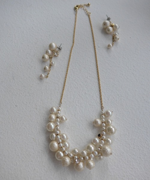 Dorry Doll（ドリードール）の「ラメコットンパールネックレス（ネックレス・レディース・オフホワイト・FREE）」の9枚目の写真