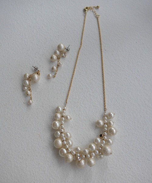 Dorry Doll（ドリードール）の「ラメコットンパールネックレス（ネックレス・レディース・オフホワイト・FREE）」の10枚目の写真