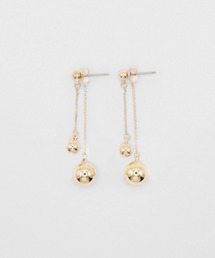 〈LOINE〉メタル ボール ピアス