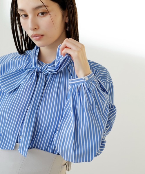 【洗える】アソートボウタイブラウス（シャツ/ブラウス）｜VIS（ビス）