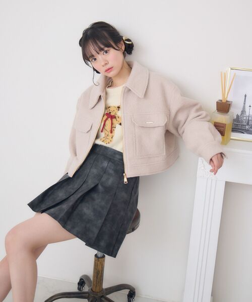 ems excite(エムズエキサイト)の「プレート付ポケットJK(その他アウター・レディース・ダークグレー/ピンク/ナチュラル・FREE)」の20枚目の写真
