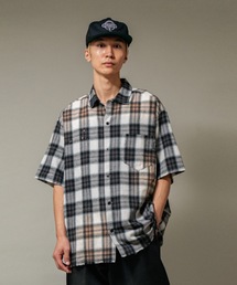 Ombre Check Damage S/S Shirt