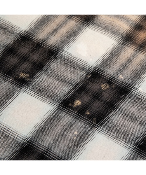 APPLEBUM（アップルバム）の「Ombre Check Damage S/S Shirt（シャツ/ブラウス・メンズ・ブラック/ネイビー・X-LARGE/LARGE/MEDIUM）」の7枚目の写真