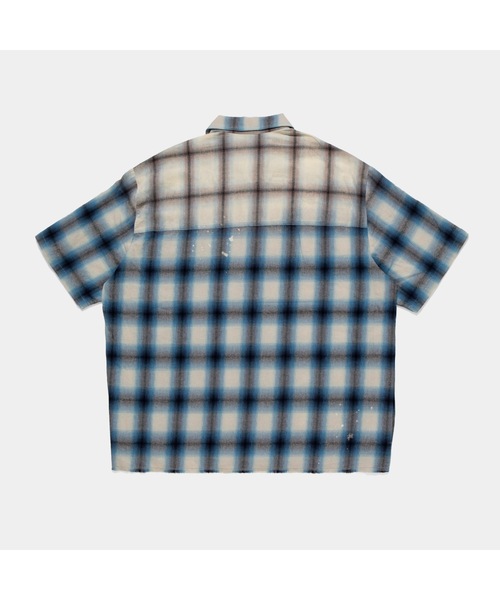 APPLEBUM（アップルバム）の「Ombre Check Damage S/S Shirt（シャツ/ブラウス・メンズ・ブラック/ネイビー・X-LARGE/LARGE/MEDIUM）」の8枚目の写真