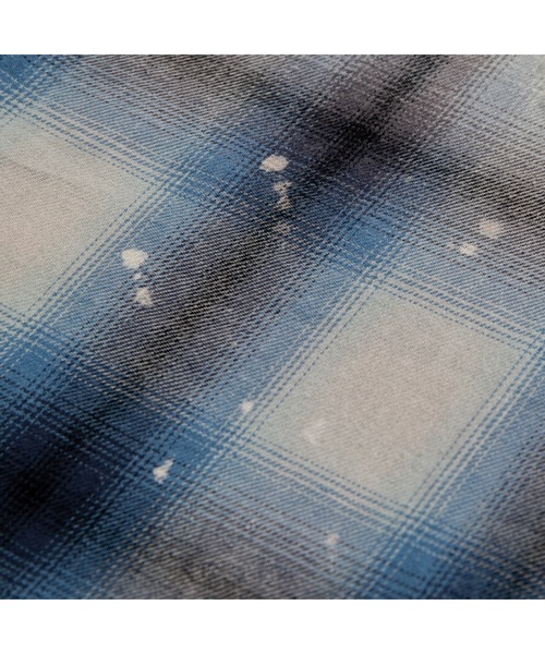 APPLEBUM（アップルバム）の「Ombre Check Damage S/S Shirt（シャツ/ブラウス・メンズ・ブラック/ネイビー・X-LARGE/LARGE/MEDIUM）」の11枚目の写真