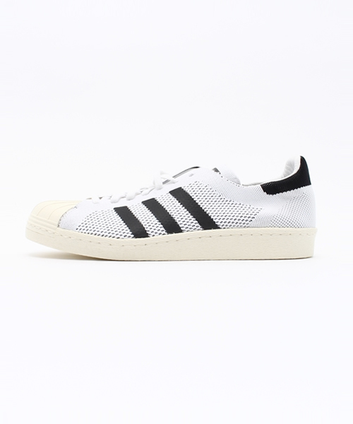 adidas（アディダス）の「メンズ アディダス スーパースター プライムニット adidas Originals SUPERSTAR 80s PRIMEKNIT（スニーカー・メンズ・ホワイト/ブラック・28.5cm/27.5cm/26.5cm）」の2枚目の写真