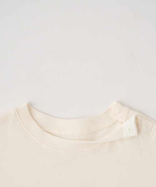 PUPPAPUPO(プッパプーポ)の「カレッジロゴ 長袖 Tシャツ(Tシャツ/カットソー・キッズ・チャコール/アイボリー/ベビーピンク・110/100/90/80)」の17枚目の写真