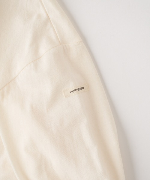 PUPPAPUPO(プッパプーポ)の「カレッジロゴ 長袖 Tシャツ(Tシャツ/カットソー・キッズ・チャコール/アイボリー/ベビーピンク・110/100/90/80)」の21枚目の写真