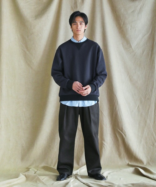 VERON(ヴァロン)の「日本製遠州ヴィンテージツイル1タックイージーカーブパンツ(その他パンツ・メンズ・ブラック/ブラウン系・S/M/L)」の8枚目の写真
