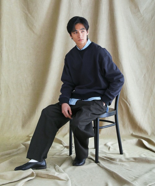 VERON(ヴァロン)の「日本製遠州ヴィンテージツイル1タックイージーカーブパンツ(その他パンツ・メンズ・ブラック/ブラウン系・S/M/L)」の10枚目の写真
