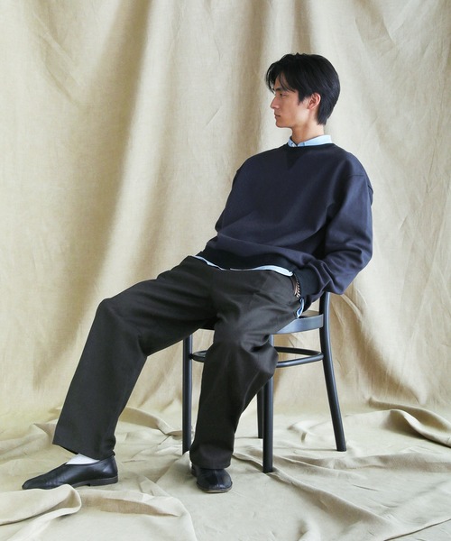 VERON(ヴァロン)の「日本製遠州ヴィンテージツイル1タックイージーカーブパンツ(その他パンツ・メンズ・ブラック/ブラウン系・S/M/L)」の12枚目の写真