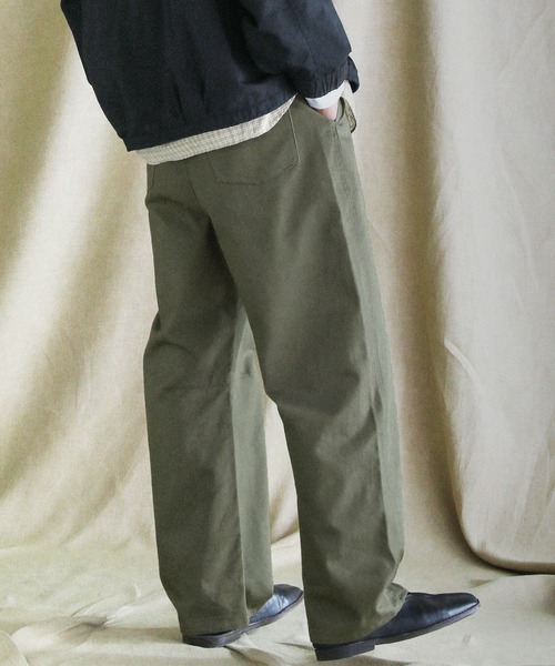 VERON(ヴァロン)の「日本製遠州ヴィンテージツイル1タックイージーカーブパンツ(その他パンツ・メンズ・ブラック/ブラウン系・S/M/L)」の17枚目の写真