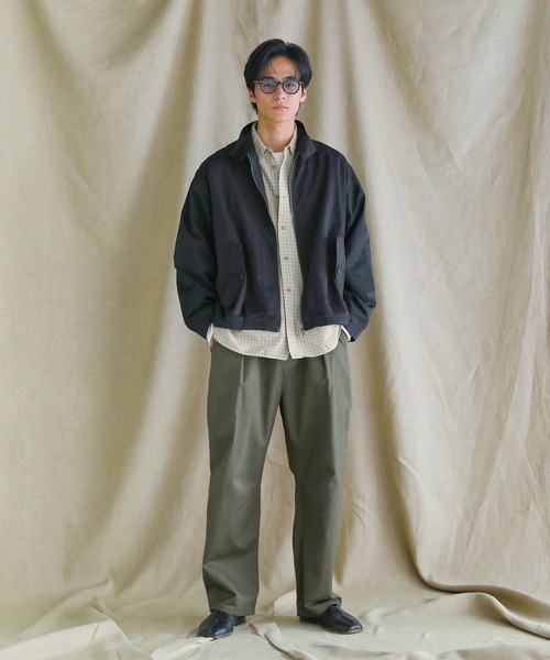 VERON(ヴァロン)の「日本製遠州ヴィンテージツイル1タックイージーカーブパンツ(その他パンツ・メンズ・ブラック/ブラウン系・S/M/L)」の18枚目の写真
