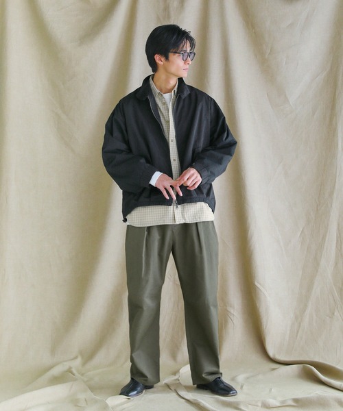 VERON(ヴァロン)の「日本製遠州ヴィンテージツイル1タックイージーカーブパンツ(その他パンツ・メンズ・ブラック/ブラウン系・S/M/L)」の21枚目の写真