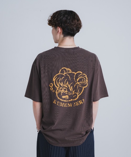 セール】【ヴィンテージライクRememberロゴピグメントTシャツ