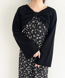 リボンショートトップス【ZOZOTOWN限定アイテム】