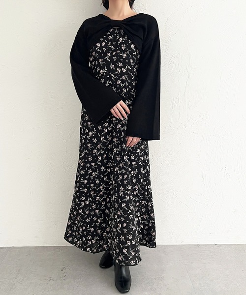 apres jour（アプレジュール）の「リボンショートトップス【ZOZOTOWN限定アイテム】（カーディガン/ボレロ・レディース・ブラック/ホワイト/スモークピンク/ブラウン系その他・X-LARGE/フリー）」の9枚目の写真