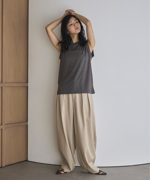 feepur(フェピュール)の「スラブシアータンクトップ(タンクトップ・レディース・ベージュ/オフホワイト/ピンク/チャコールグレー・MEDIUM)」の20枚目の写真