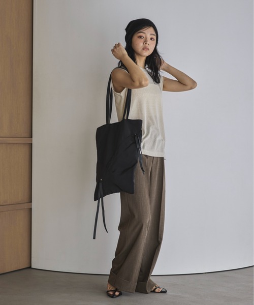 feepur(フェピュール)の「スラブシアータンクトップ(タンクトップ・レディース・ベージュ/オフホワイト/ピンク/チャコールグレー・MEDIUM)」の9枚目の写真